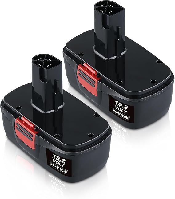 VANTTECH 2Pack C-3 19.2V 4.8Ah Replacement for Craftsman 19.2V Battery DieHard C-3 19.2 Volt Power Tools 130279005 130279017 11376 11045 Cordless Drill Drivers