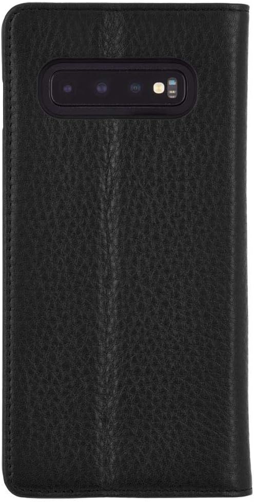 Case-Mate - Wallet Folio - Samsung Galaxy S10+ Leather Wallet Folio Case - Black Leather