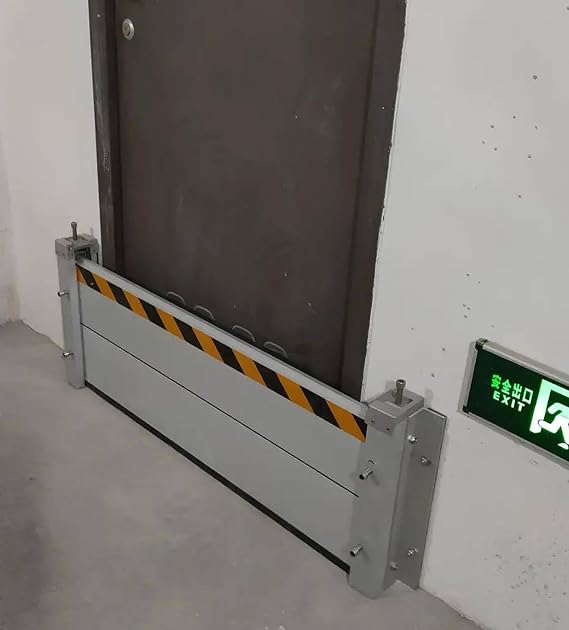 Heavy Duty Flood Prevention Barriers Rain Water Barrier for Home/Front Door, 2 3 4 5 6 8 10 12 14ft Long Aluminum Flood Barrier Shield, Reusable Flood Protection Barriers for Apartment Garage Driveway