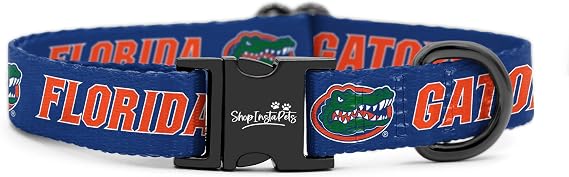 Florida Gators Adjustable Collars and Leashes | Officially Licensed | Fits All Pets! (XS Collar)