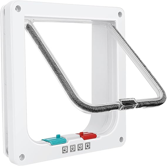 Lessmon Cat Door Flap For Interior Exterior Doors, Outer 7.76x7.5x0.78in, M