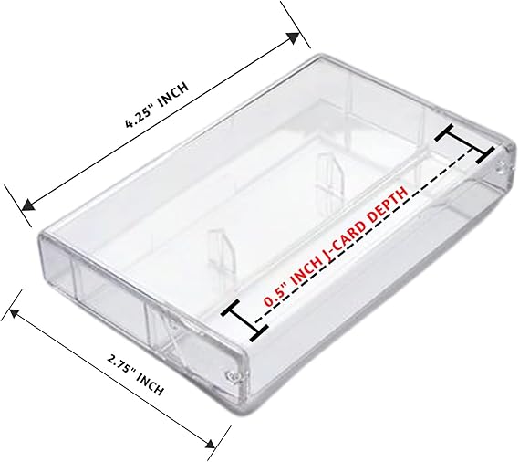 10 Pack Audio Cassette case Clear/Clear