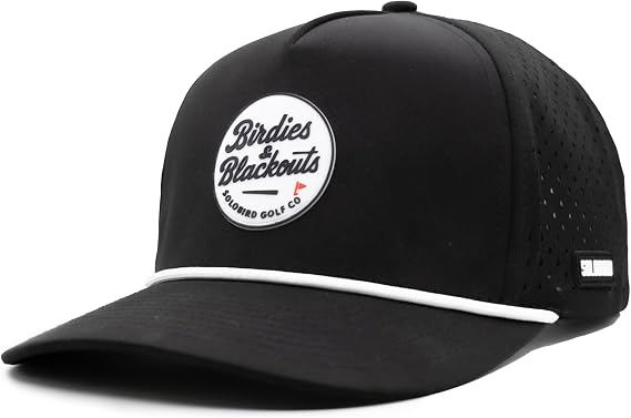 Golf Hat for Men - Golf Snapback - Fun Hat for Golfing - Funny Golf Hat for Men and Women - Birdies and Blackouts