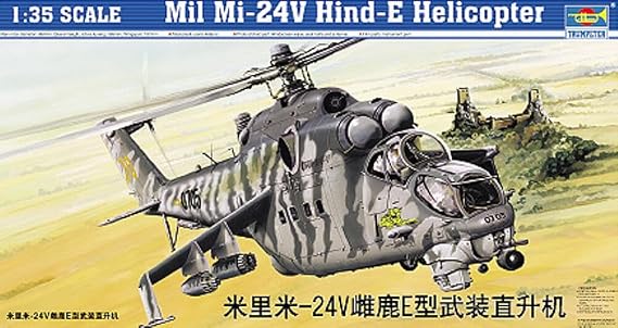 Trumpeter 1/35 Scale Mill Mi24V Hind E Helicopter