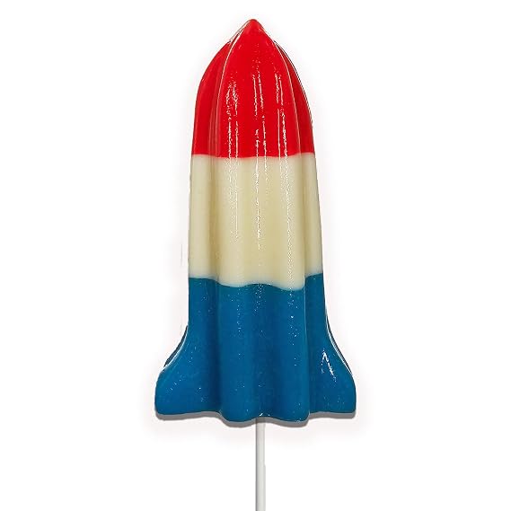 The Gummy Bear Guy World Famous Gummy Rocket PopTM - Cherry, Strawberry-Banana, Blue Raspberry - 0.5 lb