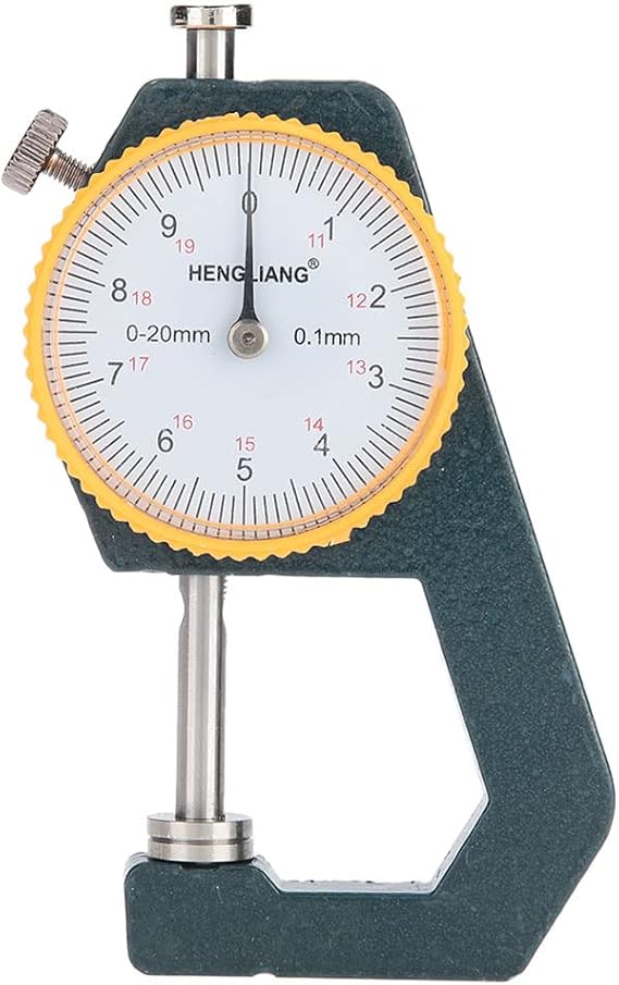 Measuring Gauge,0-20mm 0.1mm Precision Pearl Thickness Bead Diameter Flat Head Pointer Instruments Portable Gauge Calipers for Jewelry Crafts Makers