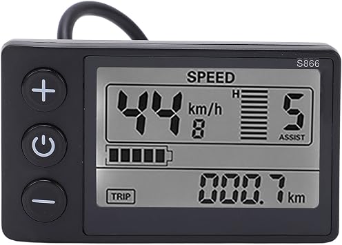 VGEBY Electric S866 LCD Display Meter 24V-48V Control Panel with Plug Brushless Motor Speed Controller Kit LCD Display