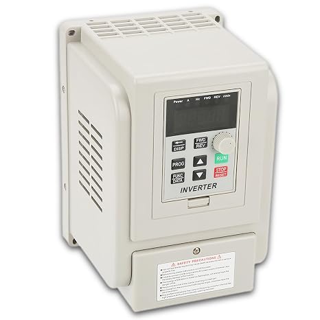 AT1-4000X 220V Single Phase Variable Frequency Drive Single Phase to 3 Phase Converter PWM Control VFD Speed Controller 3 Phase Motor for 3 Phase 4kW AC Motor Controls
