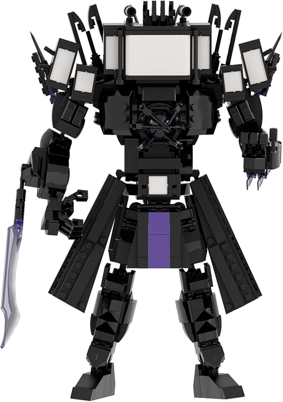 Toilet Titan Building Blocks Toy Cameraman Speakerman Clock TV Man Monitor Action Figure Model Horror Game Multiverse Upgraded Adults Kids Fans Collectible Animation Birthday Gift E