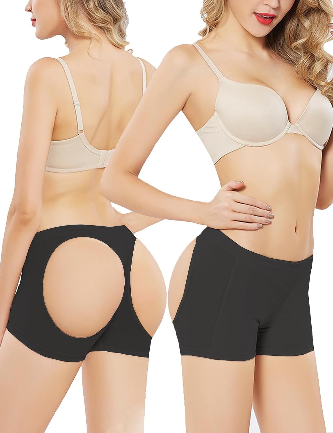 Women Butt Lifter Hip Enhancer Control Panties Underwear Boy Shorts Shapewear Booty Lifting Panty