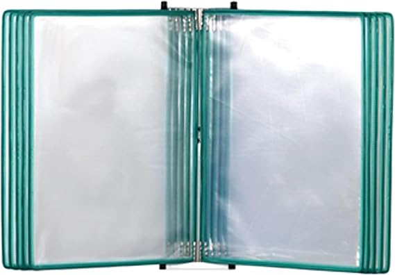 Desktop Flip Display Folder - Wall Mounted Reference System, 10 Display Pockets, for Display A4 Documents. (G)