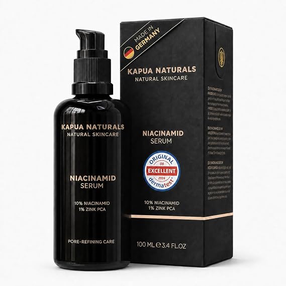 BIO Niacinamide Serum High Concentration 100ml • 10% Niacinamide + 1% Zinc Pore Minimizer Reduces Discoloration Even Skin Tone Anti-Blemish, Fights Inflammation & Redness • Natural Cosmetics