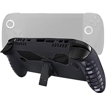 Silicone Skin Case for ASUS ROG Xbox Ally X, Protective Phone Cover Anti-Scratch Non-Slip Game Equipment Accessories Compatible with ASUS ROG Xbox ally X 2025 with Stand (Black)