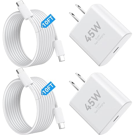 USB C iPhone 18 Pro Max Duo Charger Fast Charging 10FT Long Cord