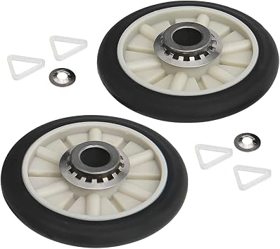 Seentech 349241T Dryer Drum Roller Kit - Exact fit for Whirlpool KENMORE SEARS clothes dryers - Replaces: AP3098345, 337089, 3389901, 3397588, 3397590, 340352