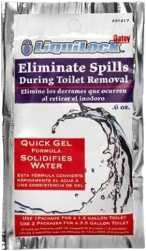 Oatey 31417 Liquilock Gel For Toilet Removal