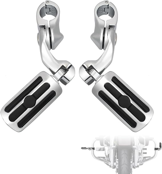 FOVPLUE 1.25" Highway Footpegs for Harley Touring Electra Glide Road King