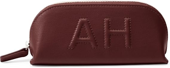 Leatherology Zip Sunglass Case Structured Leather Glasses Case with Metal Zip, Soft Lining & Bonus Dust Cloth