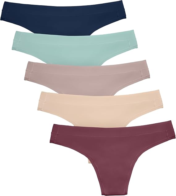 Kindred Bravely Maternity Thong Underwear, Pregnancy to Postpartum, 5 Pack