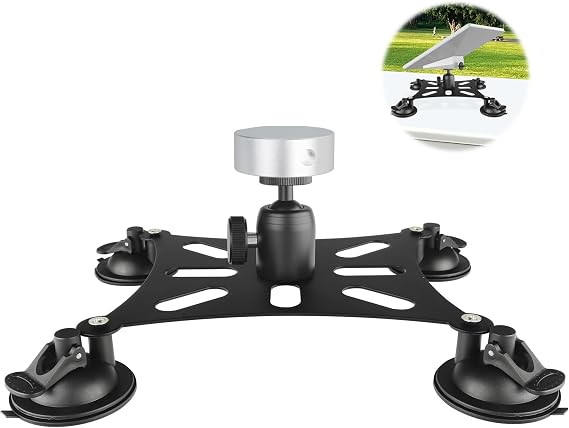 Starlink Mini Mount,Starlink Mini Roof Mount for Car Windows and Sunroof/Front/Rear /Roof,Starlink Mini Suction Cup Mount with Adapter,Adjustable Starlink Mini Car Mount,Starlink Mini Mounting Kit