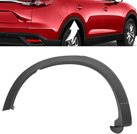 Rear Passenger Wheel Molding Trim Fit for Mazda CX-9 CX9 2016-2023 | Replace for TK4851W50H Right Side Protector Cover