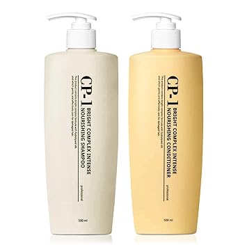 CP-1 Protein Nourishing Care Shampoo + Conditioner 500ml+500ml Set for Dry Damaged Hair with Keratin, Protein, Ceramide, Argan Oil, Spa Products