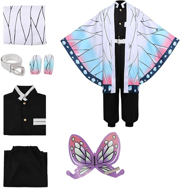 Adults Tanjirou Anime Cosplay Costume, Mens Womens Tanjirou Kimono Cosplay Outfit Anime Uniform Accessories