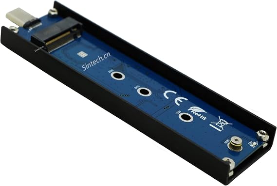 Sintech nVME to USB Type C Adapter,USB 3.1 M-Key M.2(NGFF) SSD External Card Enclusure(Fit for Samsung 960/970 EVO WD Black NVME SSD)