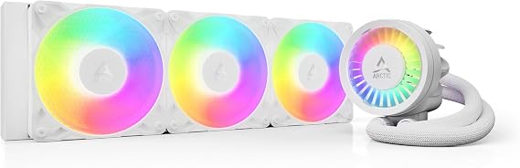 Arctic Liquid Freezer III Pro 360 A-RGB White Intel/AMD Uyumlu, 360mm Radyatörlü, 3x12cm P12 PRO A-RGB PWM Fanlı, Sıvı İşlemci Soğutucu Beyaz (ACFRE00188A)