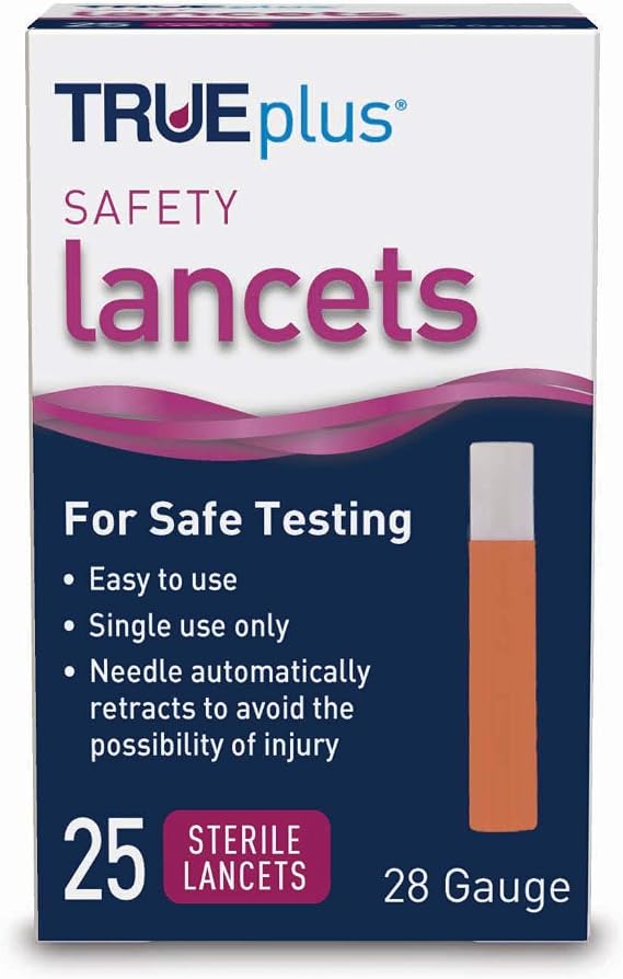 Trueplus Safety Lancets - 25 ct