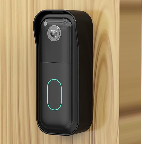 No-Drill Doorbell Mount for Video Doorbell (2nd Gen-2025 Model), Strong Adhesive Doorbell Camera Bracket Not Block Sensor, Anti-Theft Mount for Home, Apartment, Office