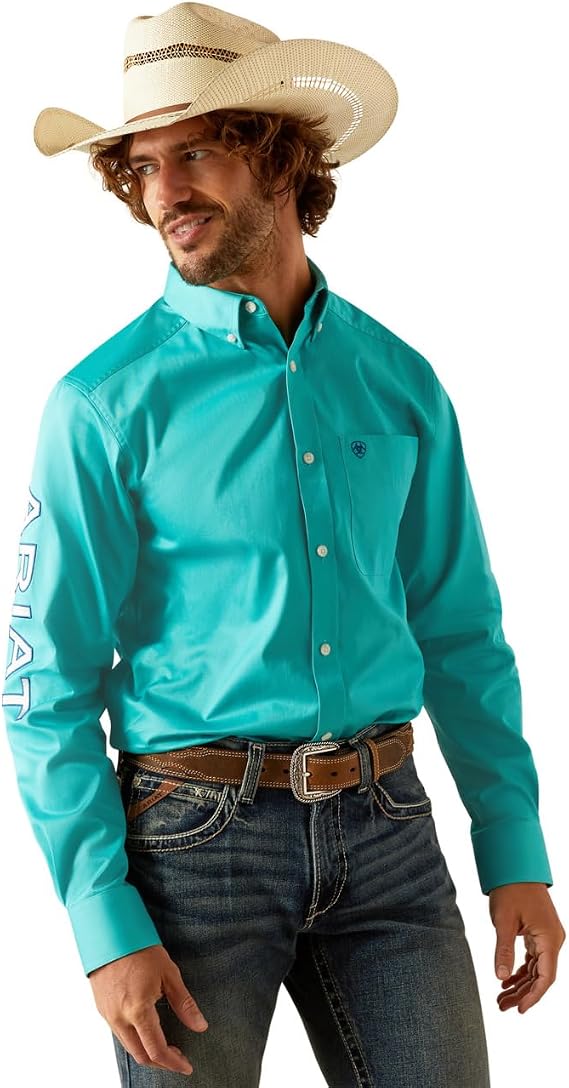 Ariat Men's Team Logo Twill Fitted Shirt
