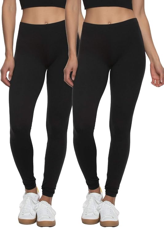 Felina | Velvety Soft Lightweight Leggings | Moisture Wicking | Yoga | 2 Pack