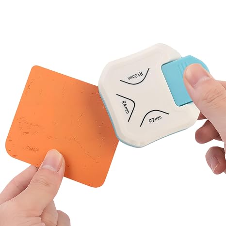 Corner Rounder Punch, Corner Cutter for Paper Crafts, Laminate, Card Making, Scrapbooking, Photo Cutter Tool, Heavy Duty Corner Trimmer for DIY Projects（White）