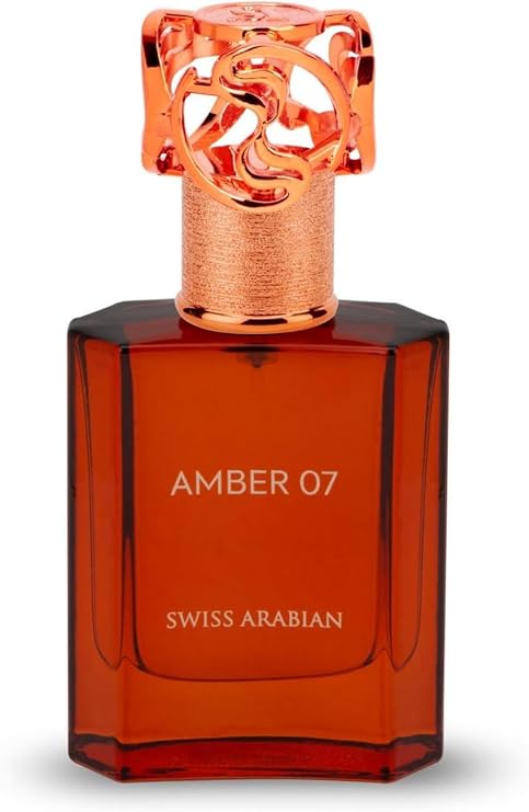 Swiss Arabian Amber 07 - Luxury Products From Dubai - Long Lasting, Addictive Personal EDP Spray Fragrance - Seductive Signature Aroma - 1.7 Oz