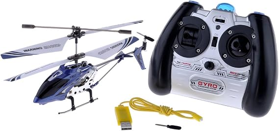 Syma S107G 3 Channel RC Helicopter with Gyro, Blue