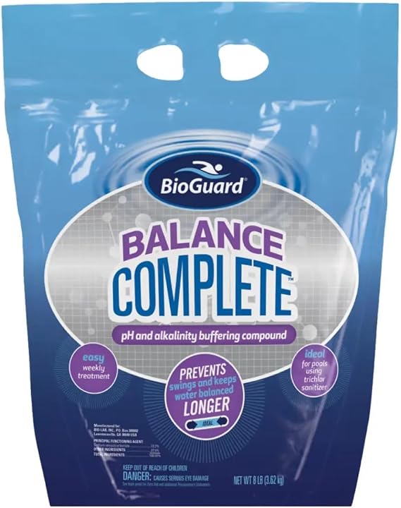 BioGuard Balance Complete, 8 lb, Single | Maintains pH and Alkalinity, Prevents Swings, Keeps Water Balanced Longer, Improves Water Clarity and Sparkle