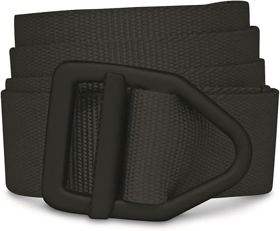 Bison Designs 38mm Wide Light Duty Belt with Black Buckle (Black, 38-Inch Maximum Waist/Medium)