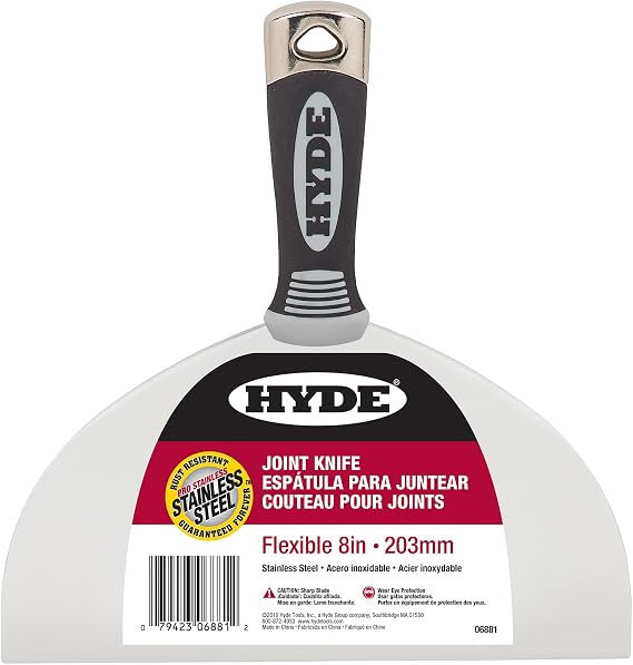 Hyde 06881 Joint Knife, Flexible, 8 Inch, No Color