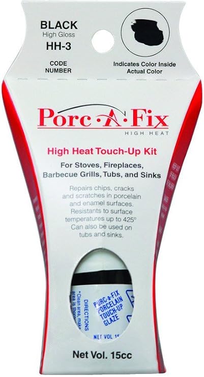 Fixture Fix HH-3 Porcafix High Heat Gloss Glaze, Black