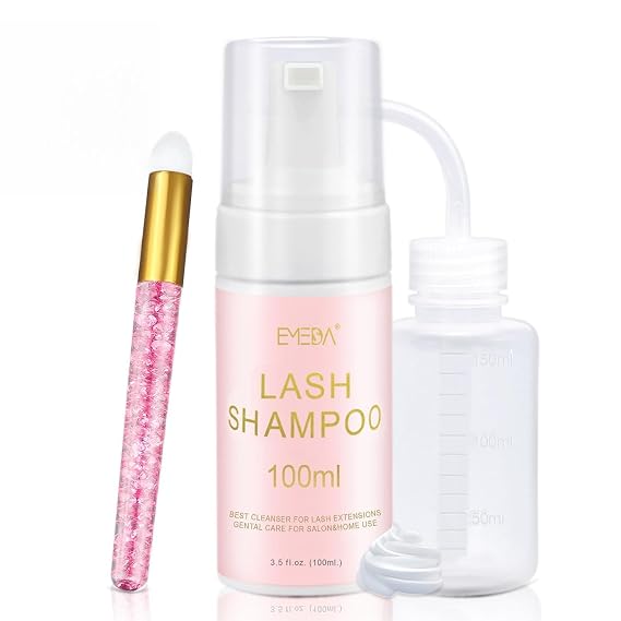 EMEDA Sensitive Eyelash Extension Glue and Lash Shampoo Kit