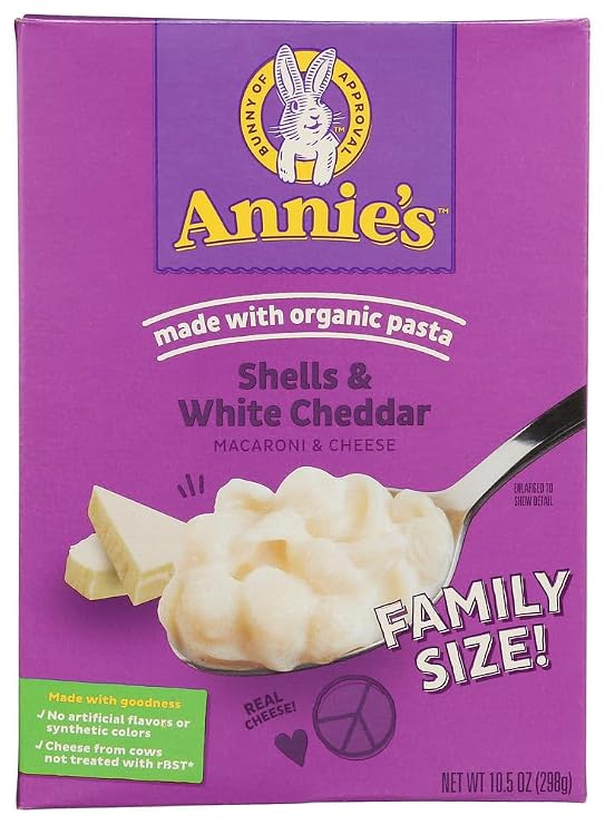 Annie's Shells & White Cheddar Family Size 24x 10.5 Oz