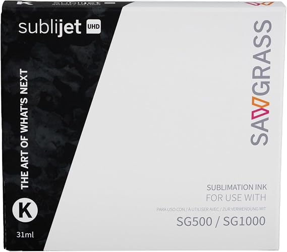 Sawgrass SubliJet UHD Sublimation Ink, Black, 31 mL, SG500 and SG1000
