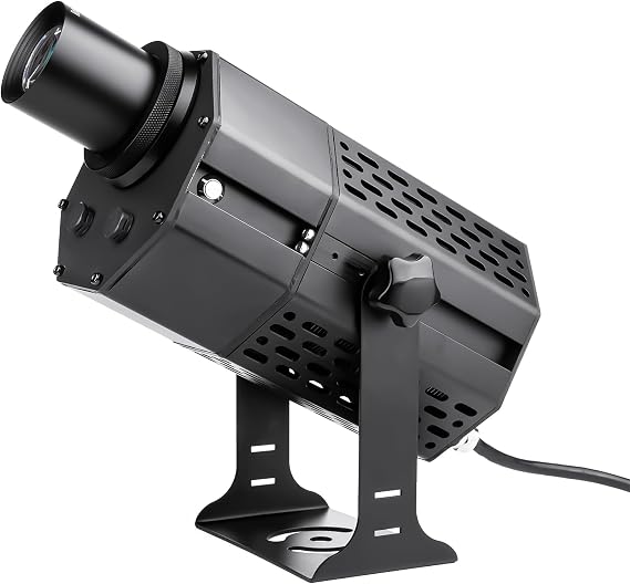 200W LED Logo GOBO Projector Ip67 Waterproof DJ Effect Light Including Free Custom Glass GOBO to Project Image for Business Hotel Company Store Wedding Advertising Indoor and Outdoor Use