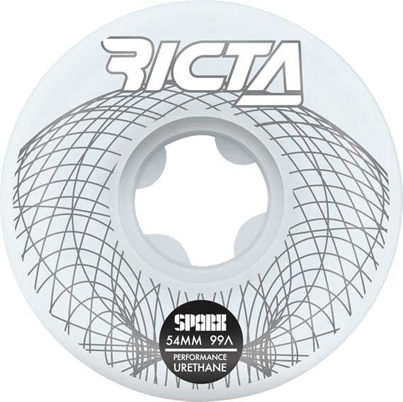 Ricta Wireframe Sparx 99a Skateboard Wheels - White