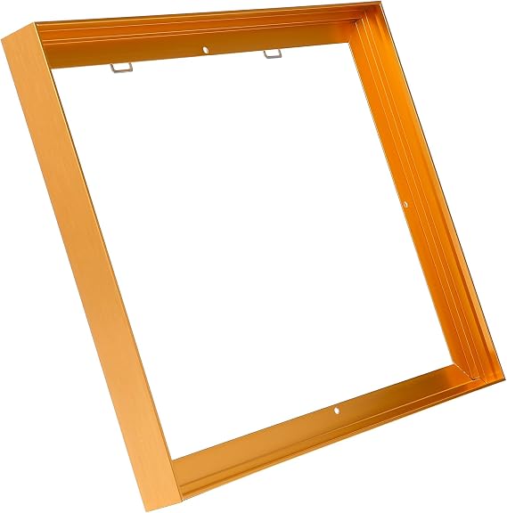 Canvas Frame 20x20, DIY Metal Canvas Floating Frames, Canvas Floater Frame For 0.6"-0.9" Deep Canvas Painting (Gold,20"x20")