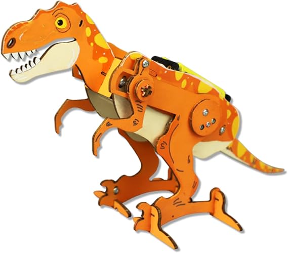 STEM Project Kits for Boys Girls, DIY Electric Tyrannosaurus Rex Kit, Science Kits for for Learning and Teaching Electronic