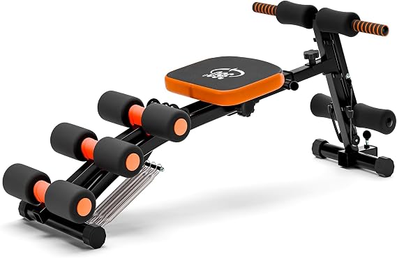 Ab Machine, Ab Workout Machine for Home Gym, Adjustable Ab Crunch Exercise Equipment Total Body Workouts, Ab Trainer Sit-up Exercise Chair for Core, Leg, Thighs