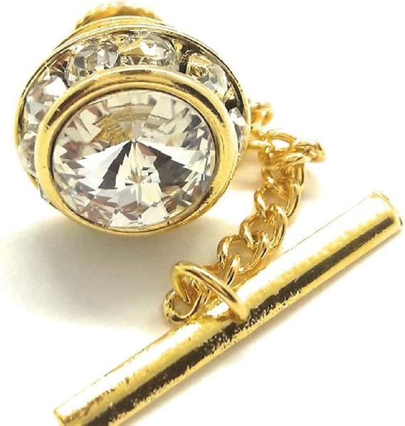 Swarvorski Crystal On Crystal Tie Tacks