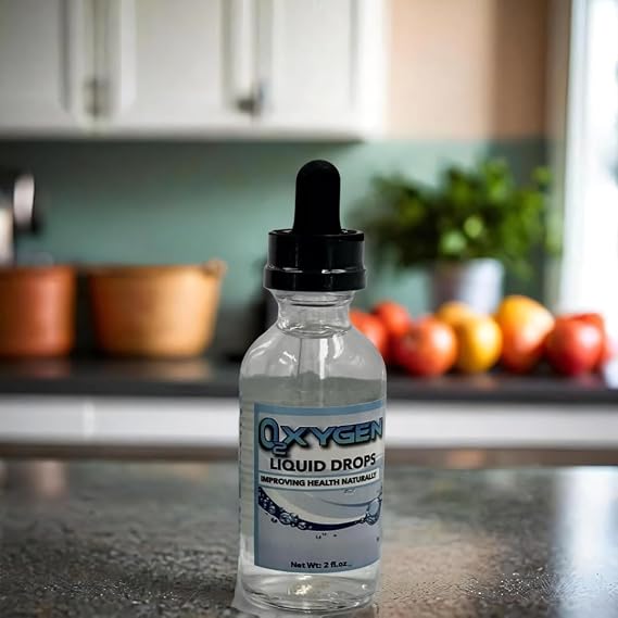 Oxygen 02 Liquid Drops Dropper Stabilized Oxygen Energy Concentrated Health